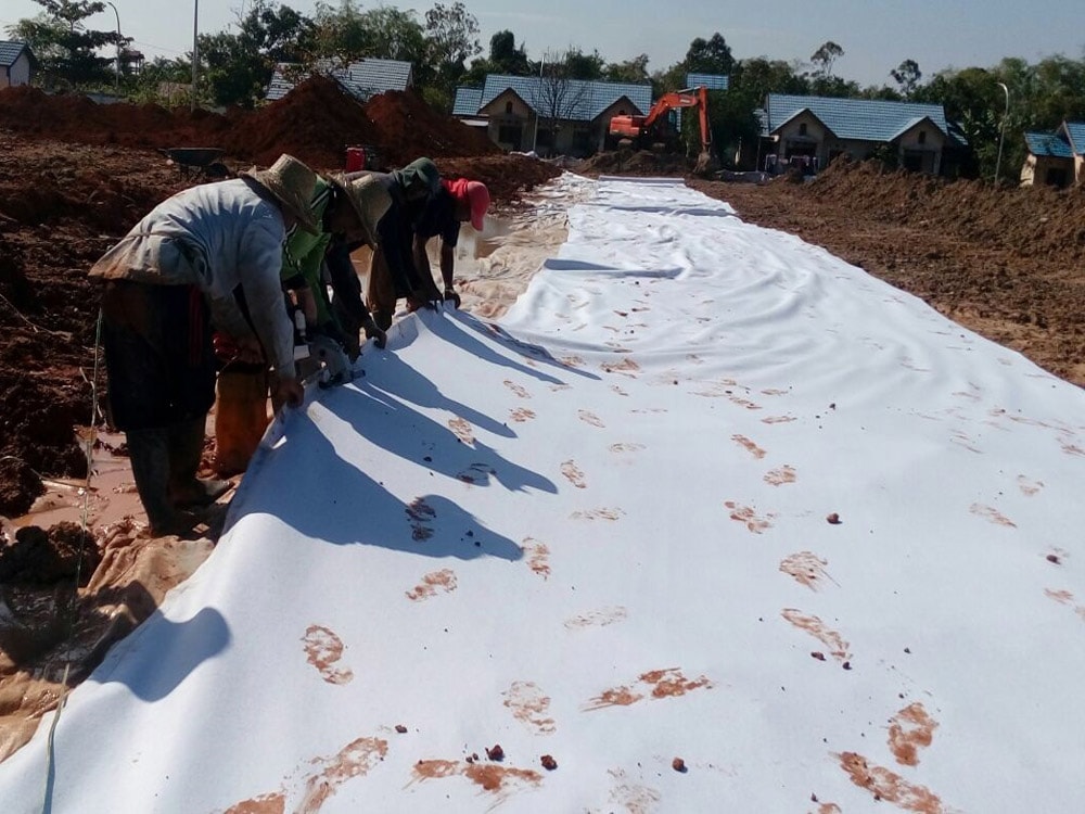 instalasi geotextile di banjarmasin